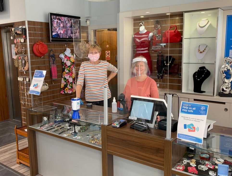 staff behind counter